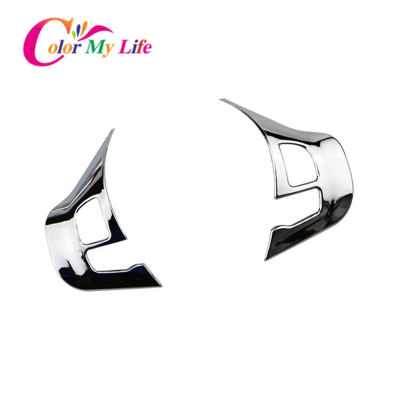 Car Styling ABS Chrome Steering Wheel Protection Trim Sticker for Peugeot 208 2008 GTI 2014 - 2017 Stickers Accessories