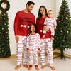 Family Matching Print Sets Pajamas Loungewear Outfits Family Matching Long Sleeve Tops+Pants Set