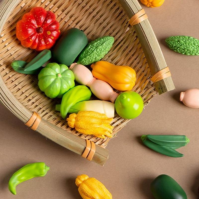 Miniatures imitation légumes micro paysage ornements figurines pour décorations de maison décoration de chambre bricolage maison de poupée accessoires