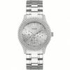 Bedazzle Stylish Women's Stainless Steel Quartz Watch Round Dial for Women W1097L1