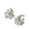 Pearl Shell Flower Tassel Earrings: Unique, Fashionable, Reversible Design.