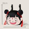 Smile Angry Nezha Expression Plush Backpack Cartoon Single Shoulder Bag Gift