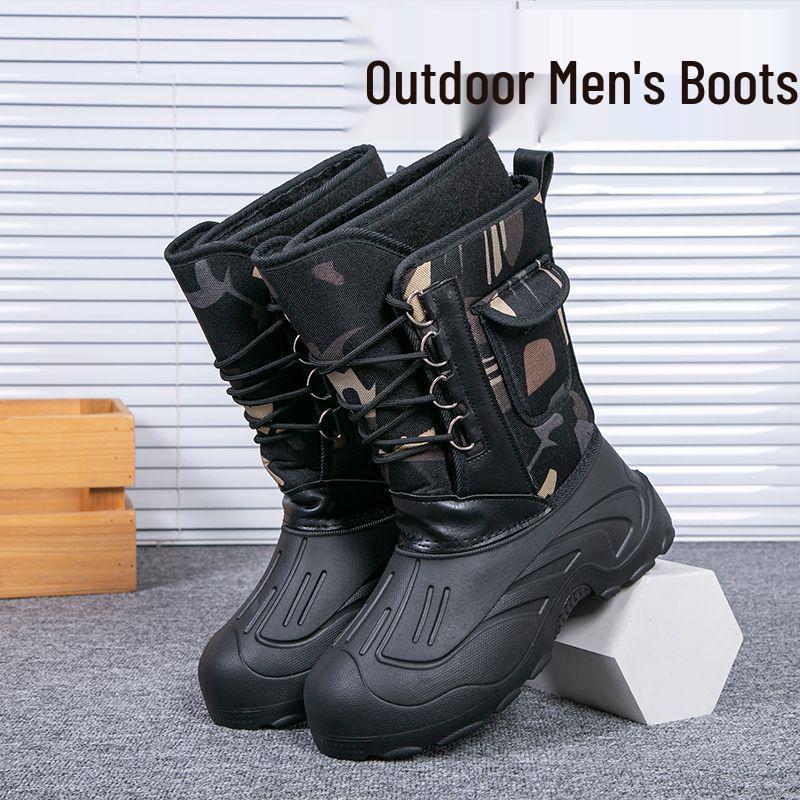 Nepromokavé zimní boty s velvetovou podšívkou: Pánské a dámské outdoorové rybářské a doručovací boty