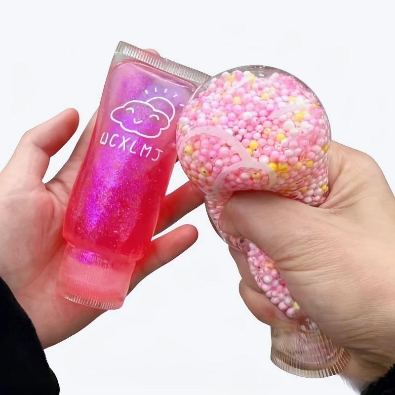 Tabas Squishy Gesichtsreiniger Fidget Spielzeug Plastizität Zahnpasta Asmr Knetspielzeug Angstlinderung Für Erwachsene Anti-Stress-Geschenke