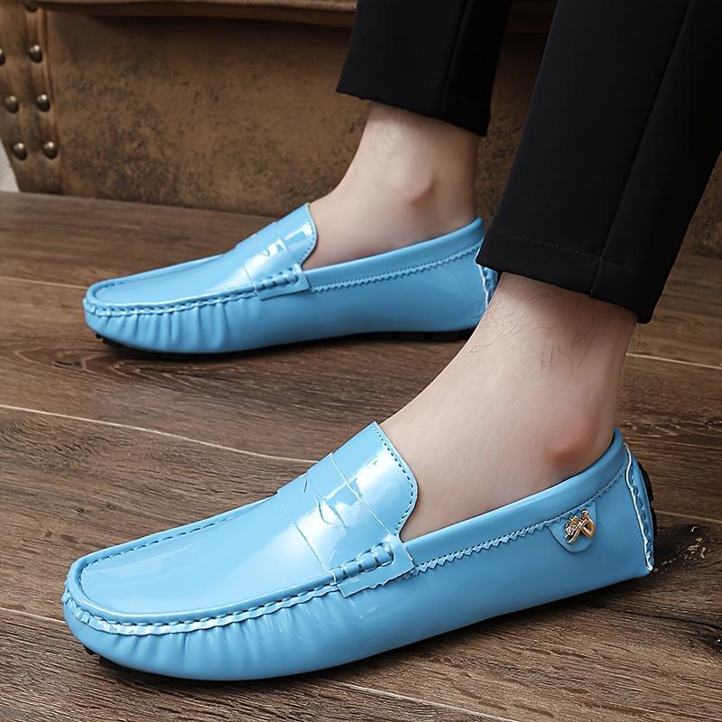 men's Loafers  Chic Women's Patent Leather Loafers - Slip-On Ease, Durable Rubber Sole, Versatile Flats for Everyday Comfort