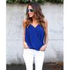 Summer Size Plus Women Blouse V Neck Sleeveless Sexy Tops Casual Blouse Shirt