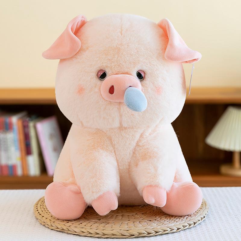 Cartoon Snot Pig Plush Toy Children's Comforting Doll Claw Machine Can Pull Snot Birthday Gift