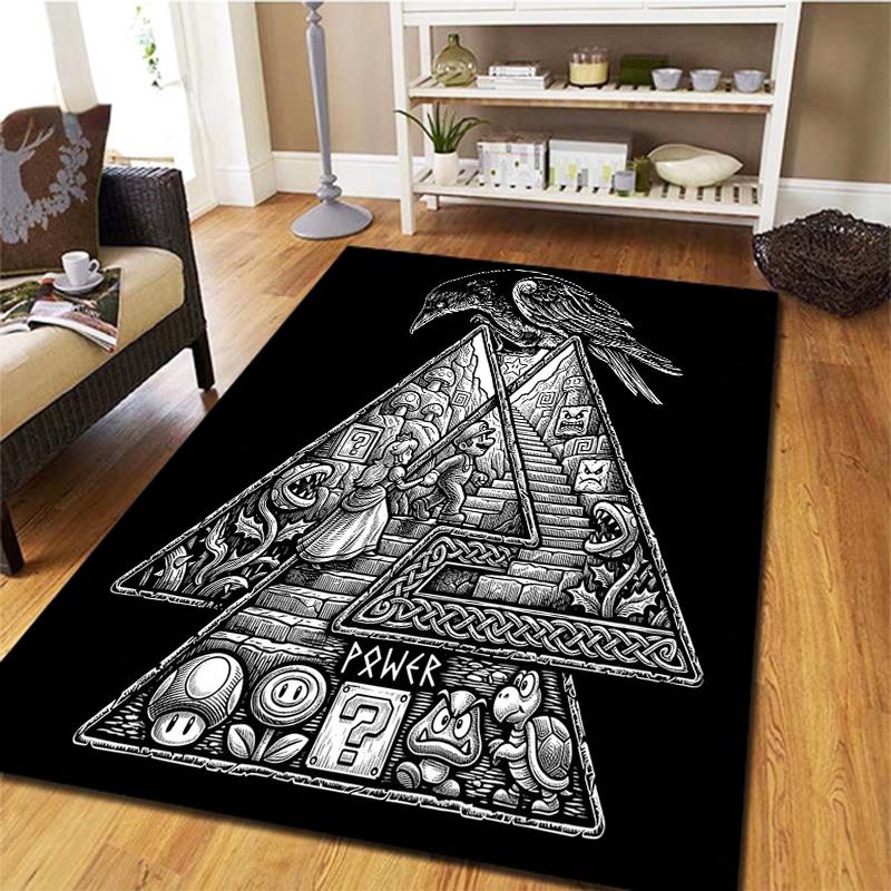 Super Mario Carpet Rug For Living Room Bedroom Home Sofa Decoration Kids Play Nonslip Floor Mat
