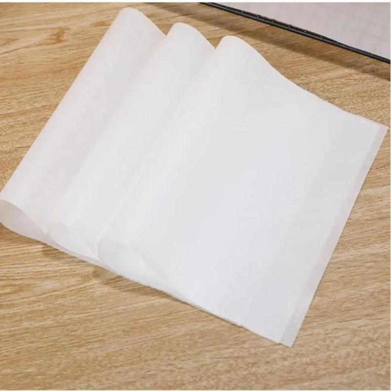 200Pcs Air Fryer Parchment Paper Burger Dessert Sandwich Wrapping Brown Wax Paper Kitchen Oven Paper