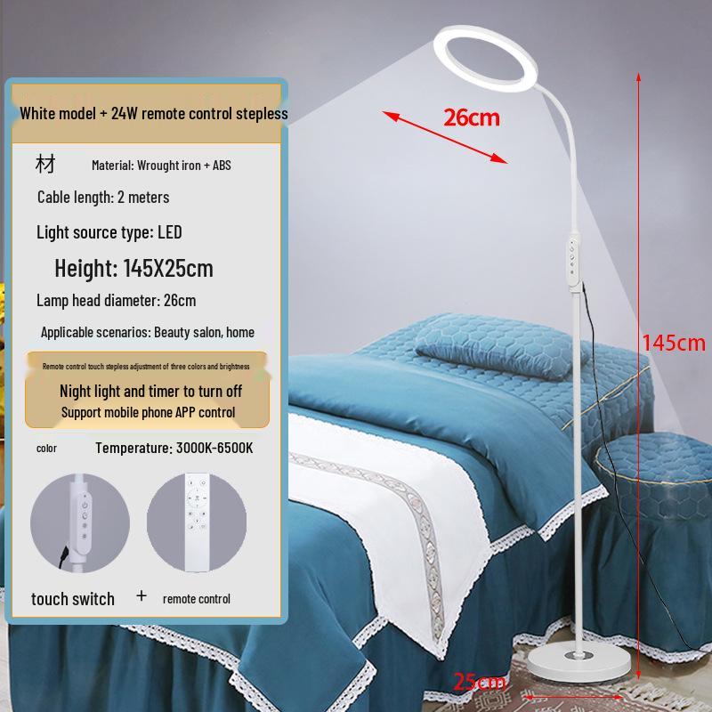 Super Bright Beauty Salon Eyelash & Tattoo Lamp - Versatile Floor Lighting for Nails & More