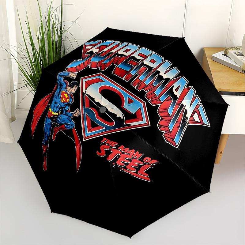 

1pc Superman: The Man of Steel Umbrella with Plastic Handle,Suitable for All Seasons Travel Outdoor Multi-functional UmbrellaDCS123