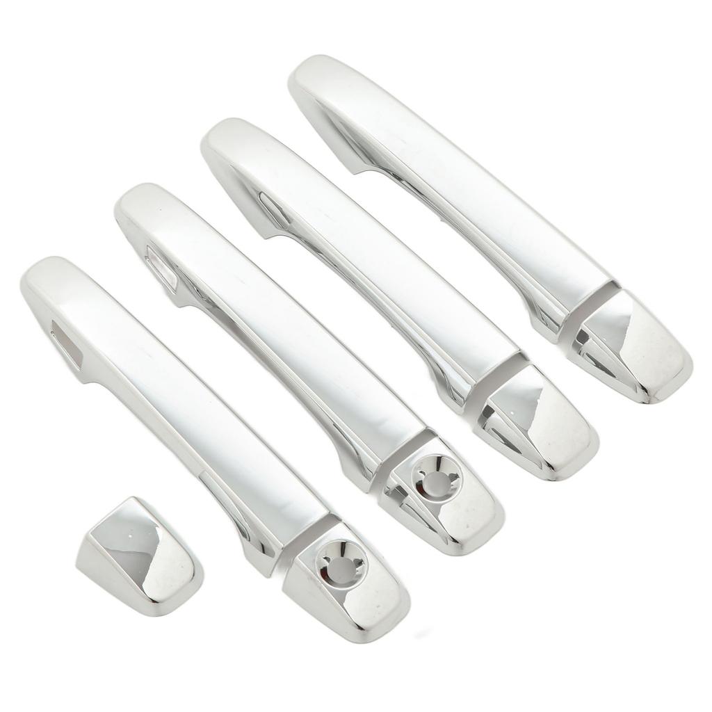 Car Exterior Door Handle Cover with Caps Chrome Surface Replacement for Outback 2012