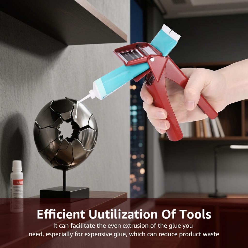Tube Extrusion Tool RTV Tube Silicone Dispenser Paint Tube Squeezer Tool Efficient Prevent Material Waste for Automotive Repair