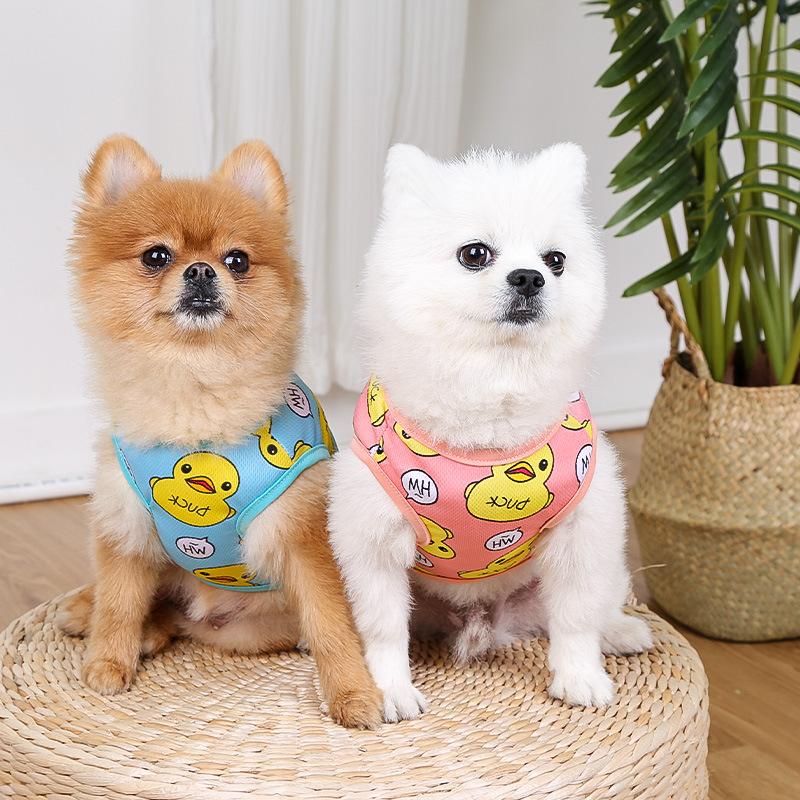 Dogs Vest Puppy Cat T-Shirt Summer Pet Clothes Duck Pattern Dog Pullover Shirt Casual Vest for Small Dogs Cats York Pug Costume