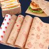Sandwich Wrapping Paper Oil-Absorbent And Oil-Proof Sandwich Burger Paper Tray Bread Baking Plate Pad Paper Can Be Cut
