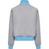 Adidas Originals Top Jackets Women's Medium Heather Gray Stand Collar Moderate LF2335