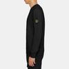 STONE ISLAND Logo Patch Crewneck Sweatshirt 'Black' Men's 101563051-A0029