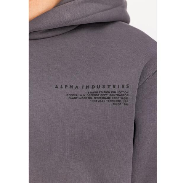 Худи Alpha Industries World Logo Backprint Hoodie