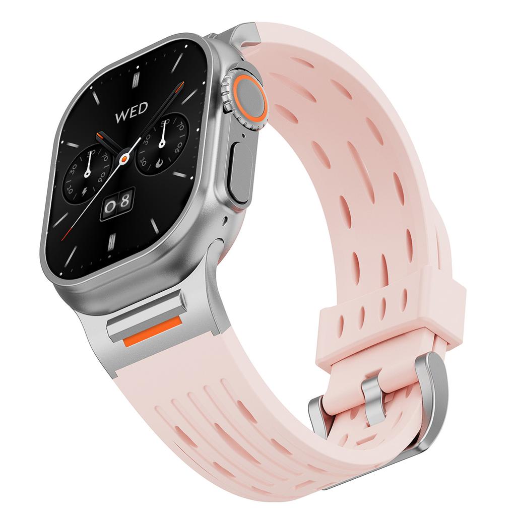 3 Style New Sport Band For Iwatch Ultra 3/2 49mm 42 44 45 46mm Silicone Strap For Apple Watch Series 11 10 9 8 7 6 SE3 Bracelet