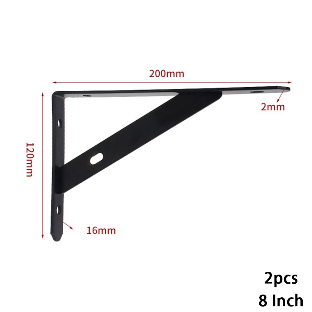 For 2 X Metal Shelf Bracket L Shape Thickened Corner Shelf Right Angle Bracket