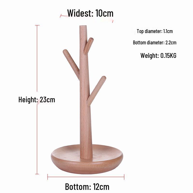 Solid Wood Jewelry Stand - Bracelet, Watch, Earrings, Rings Holder