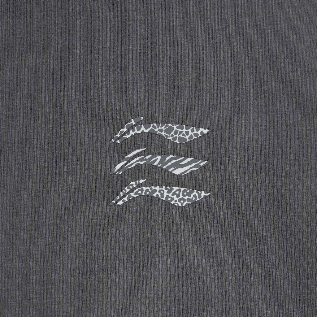 Li Ning Sports Lifestyle Series Loose Fit Round Neck Couple Sweatshirt Print Unisex sweatshirt AWDW685-8