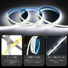 iNextStation COB LED Strip Daylight High Brightness 8mm PSE with Adapter 320 Suitable for and Signage Lighting Light, 10m, 24V, White, CRI93+, Width,