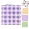 Colorful Gingham Food Wrapping Paper Waterproof and Greaseproof Wax Paper Sheets for Baking Sandwich Snacks Bread and Party Use