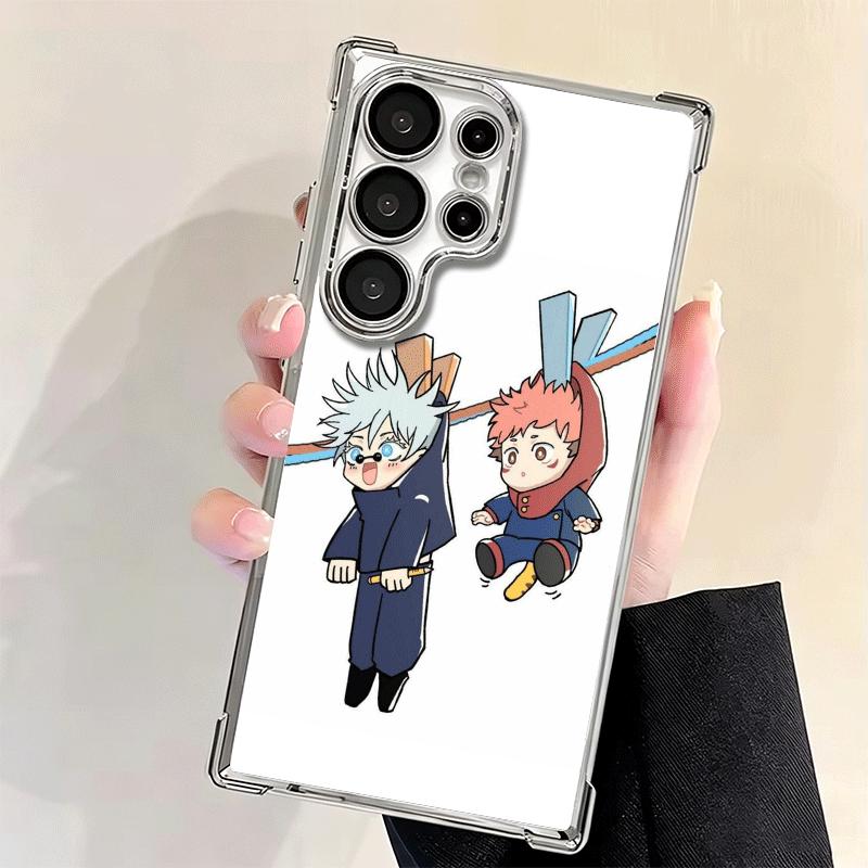 Cartoon Cute JUJUSU Anime Soft Phone Case For Samsung Galaxy S26 Ultra S25 Edge S24 FE S23 Plus S22 S21 + S20 Plating Anti-Fall