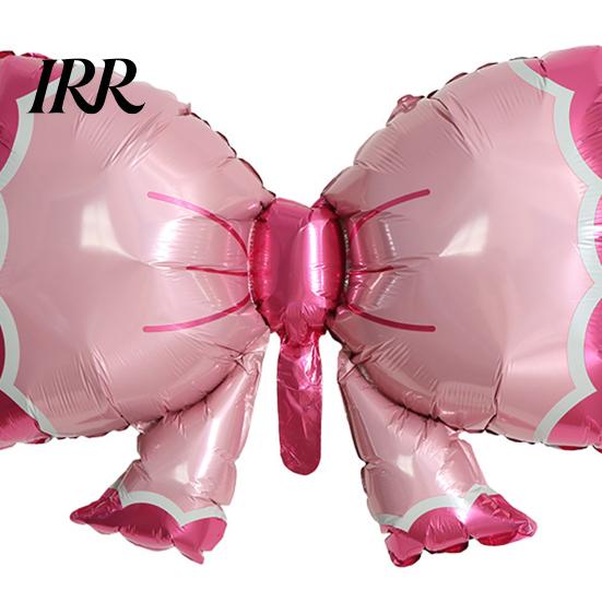 Leak-proof Balloon 29 Inch Giant Bow Large Aluminum Foil Balloons Shaped for Birthday Party Bachelorette Bridal Engagement Wedding Anniversary