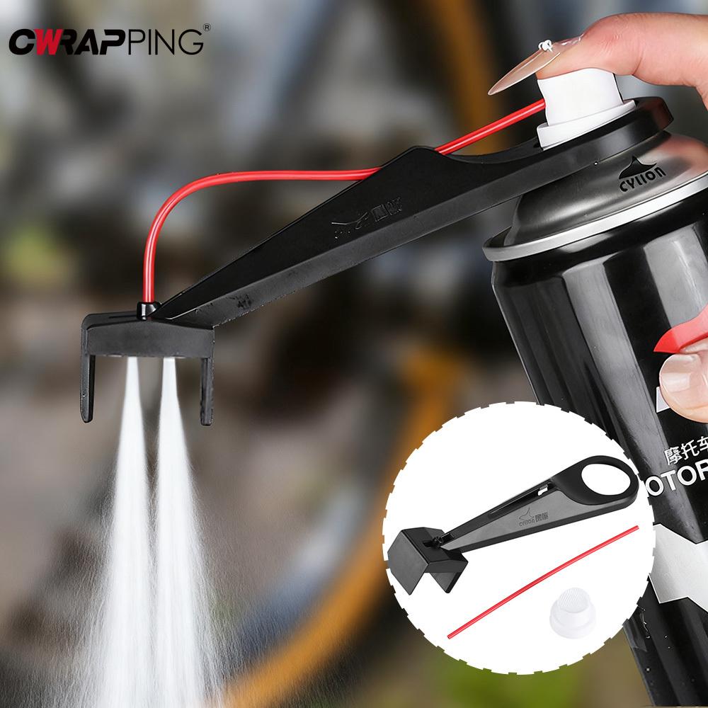 Bicycle Chain Cleaner Motorcycle Maintenance Stand Spray Tool Oiler Gear Lube Accessories Applicator Mess-free Wax Bearing Bike
