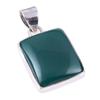 Natural Green Onyx Gemstone 925 Solid Sterling Silver Jewelry Pendant 1.25" P4A24