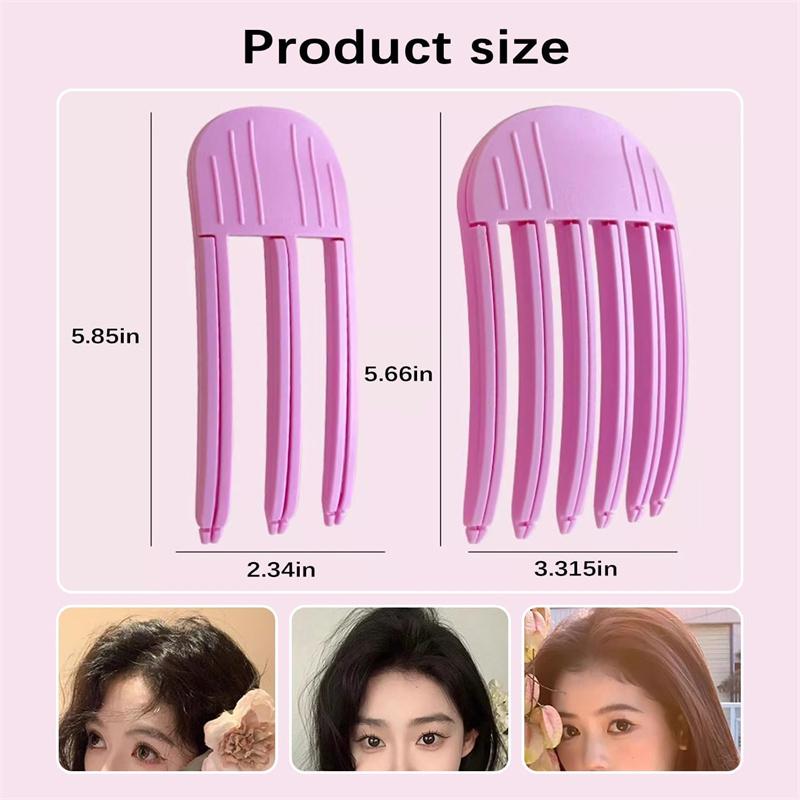 BEPAN 2Pcs Volumizing Hair Clips for Fluffy Bangs No Crease Hair Root Lifting Clips for Natural Puffy Lazy and Seamless Hairstyle