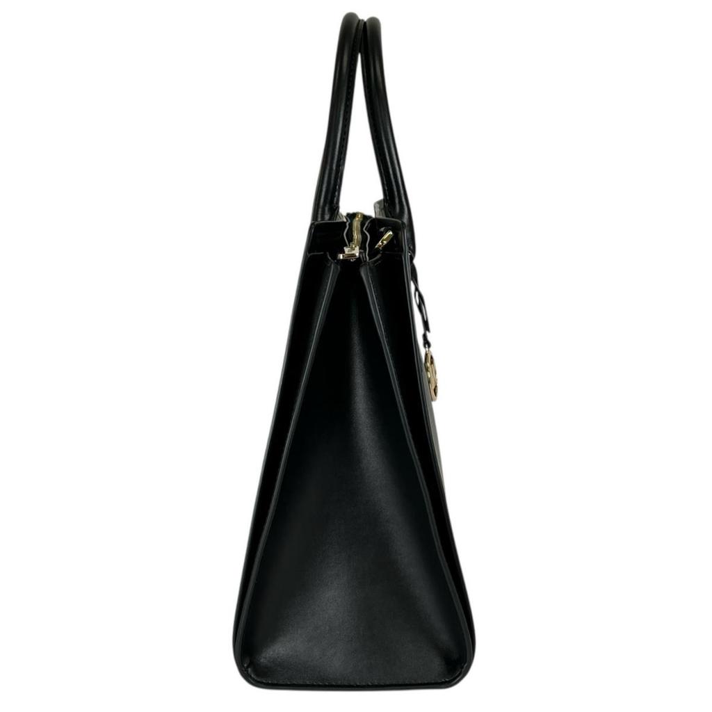 Michael Kors Satchel Shoulder Bag Handbag Leather Black Women 35T0GWXS3L Used