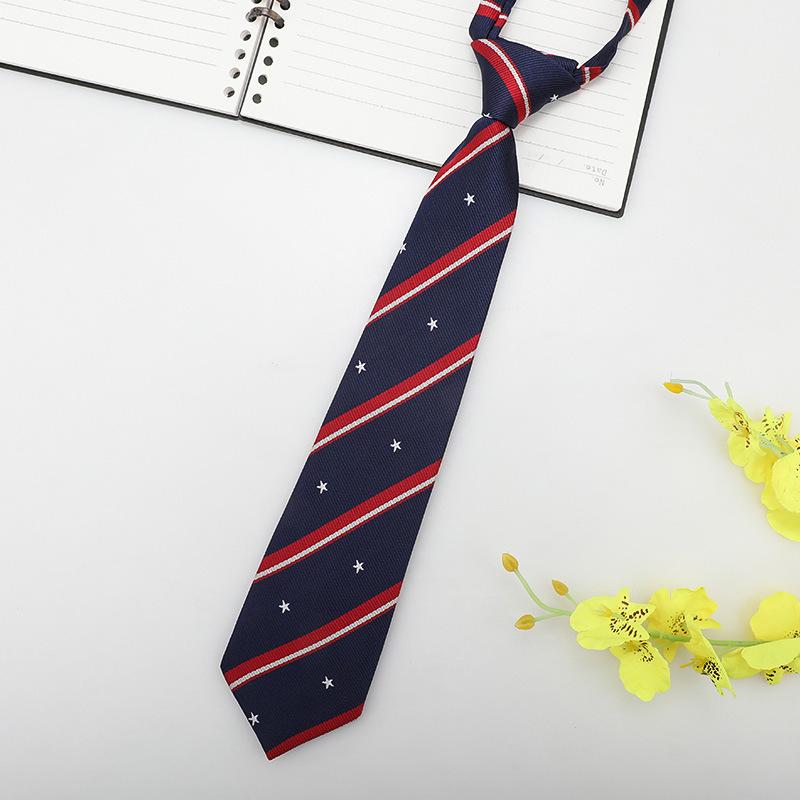 Jk Small Tie Female College Style Lazy Japanese Plaid Uniform Shirt Tie Student Ins Men'S And Women'S Short Styles Free Of Charge