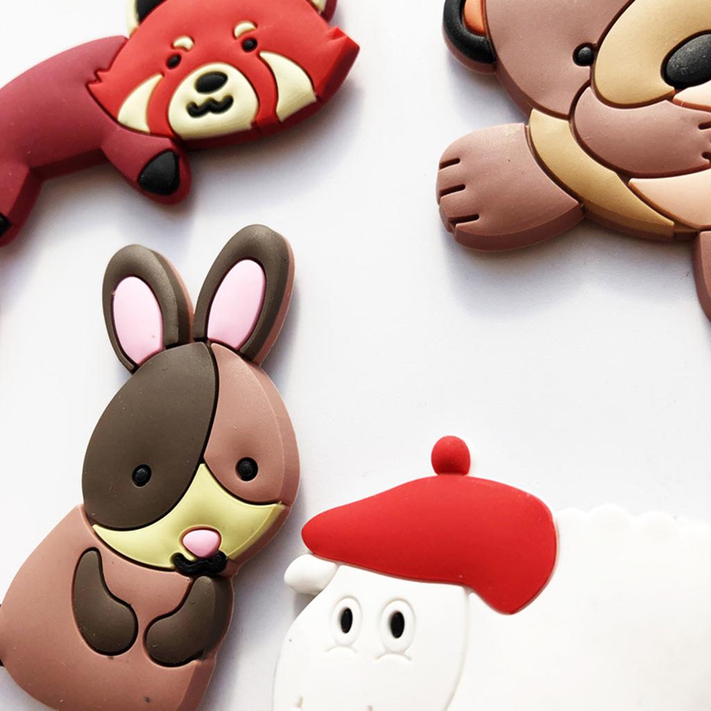10 Piece Set of Cartoon Animal Fridge Magnets Practical Refrigerator Stickers Cartoon Animal Fridge Magnets for Home Use