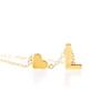 Fashion A-Z 26 Letters Initial Alphabet Heart Necklace Stainless Steel Heart Pendants Necklaces For Women