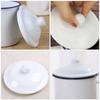 4 Pcs Enamel Cup Enamel Mug Lid for Glass Mugs White Tea Lids For Cups Travel Accessories Kitchen Barware