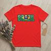 Unisex TShirts Brazilian Flag of Brazil BR Pride Casual Cotton Tees Short Sleeve Souvenir T Shirt Round Neck merchandise Plus Size