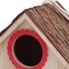 Holz-Vogelhaus für Gartenvögel Hängendes Vogelhaus mit Sitzstange Rustikales Vogelhaus für Bauernhaus Haus Garten Dekoration