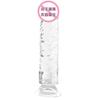 Realistic Glass Simulation Dildo with Textured Surface and Suction Base for Versatile Use Non Porous Material Easy To Clean Suitable for Adults