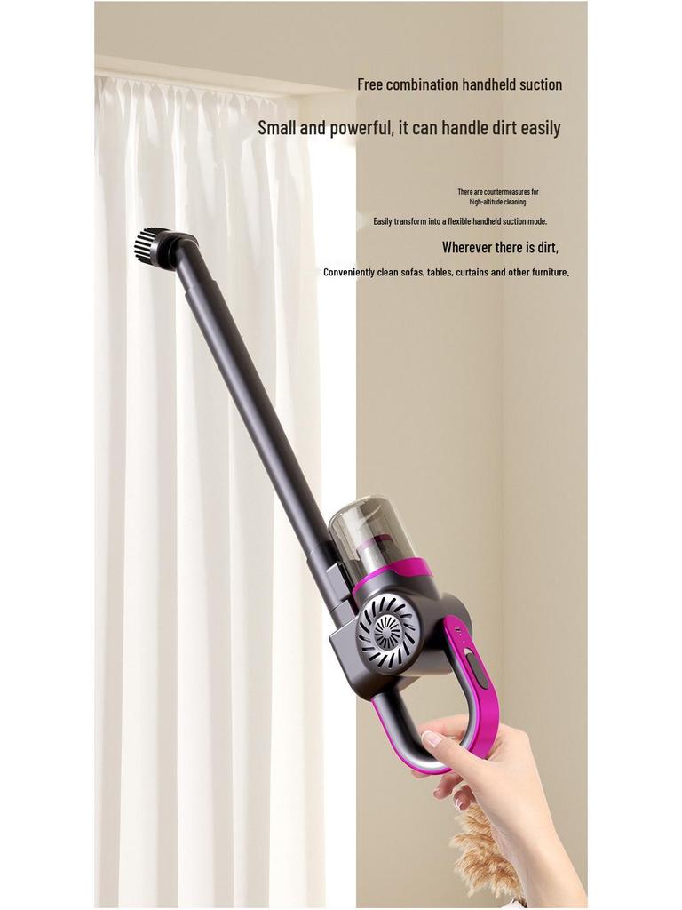 Rechargeable Handheld Vacuum Cleaner with UV Sterilizer and High Suction for Mite Removal