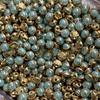 100 Stück 5 mm superkleine Knöpfe goldfarben Zinklegierung runde Schaftknöpfe DIY Handarbeit Puppenzubehör