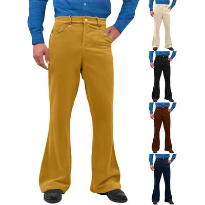 Herren Freizeitmode Retro Schlaghosen Lange Hosen