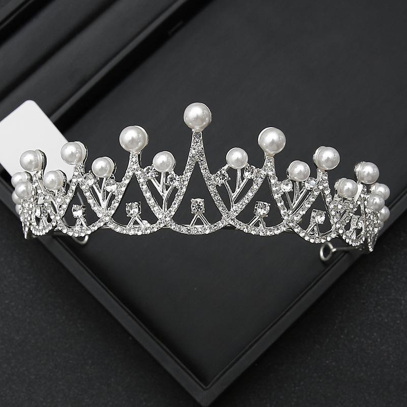 Crown Tiara Bride  Rhinestone Crown  Wedding Dress  Adult Ceremony Birthday  Princess Hair Accessories  Children