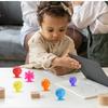 Relaxing Soft Worry Stone Fidget Toy Textured Silicone Suction Cup Toy Children Sensory Stone  Kids