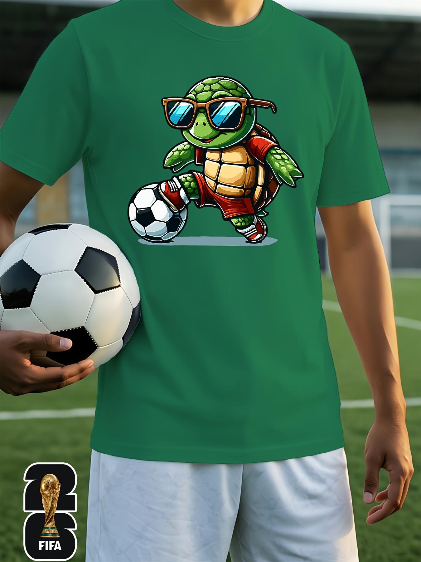 Men s Home Clothing Top [FIFA  Authorization] . 2026  Men s and Women s T-shirt,  Pattern Print, Trendy and Fashionable, Suitable for Beach Parties, S зелёный