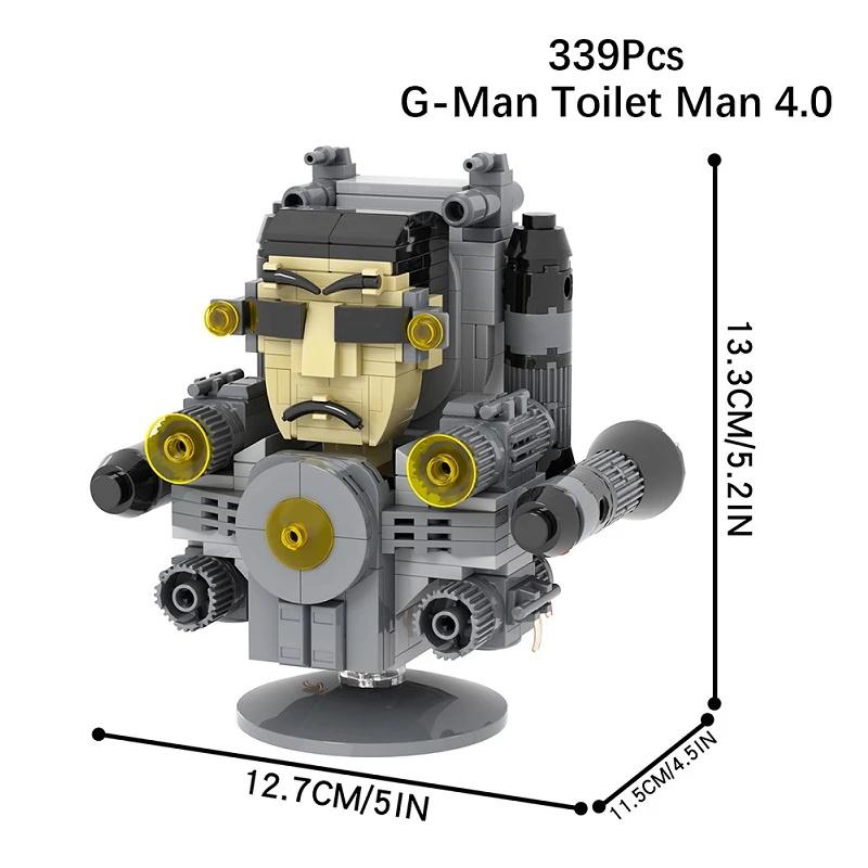 Skibidi Toilet Building Blocks Zombie Skibidi Toilet Logo The Audio Man And Camera Titan Man Building Block DIY Bricks Toys