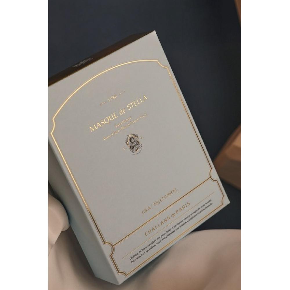 Challans De Paris Pore Reduction Mask Pack 10 Sheets  Mask De Stella Excellence 10 Sheets  + Free 3 Pore Reduction Pads FREE