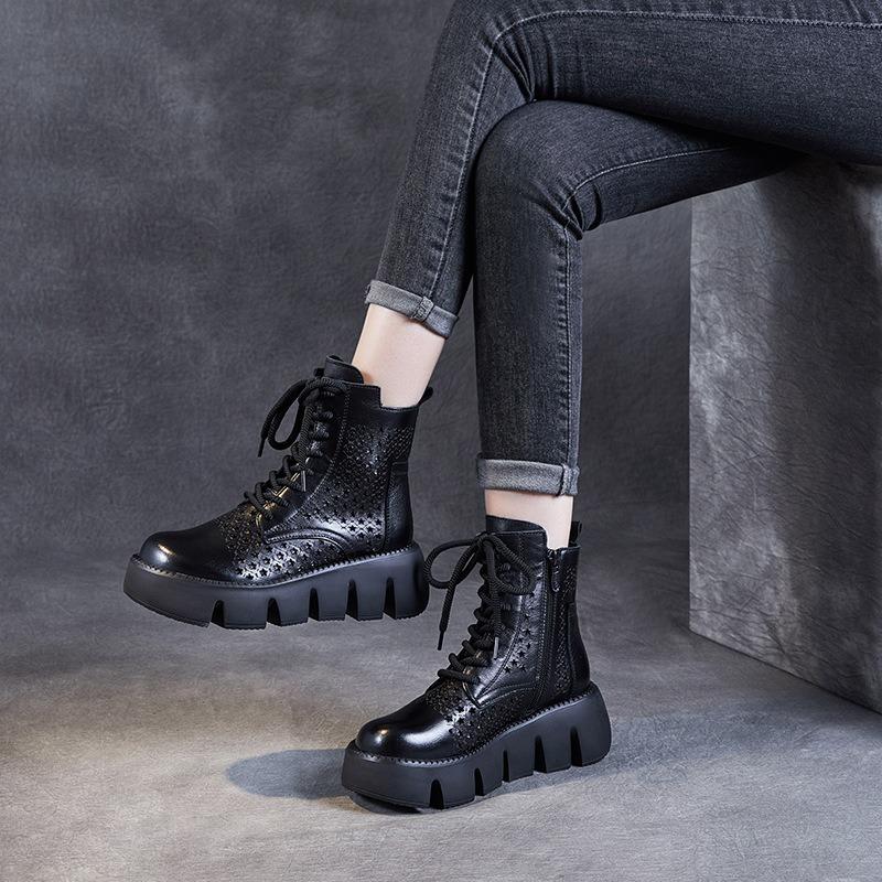 Sandales rétro à semelle épaisse pour femme